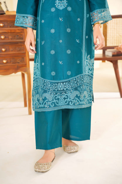 2pc summer embroidered suit - Soraya