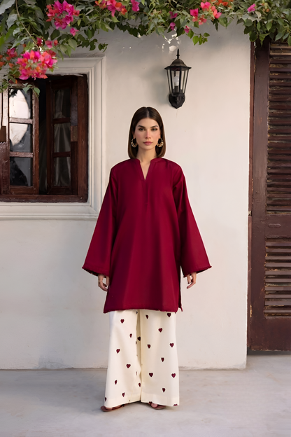 2pc summer embroidered suit - Noor