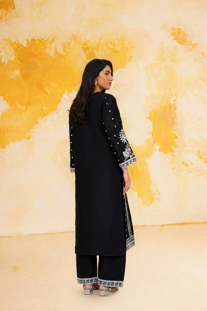 2pc summer embroidered suit - Salma